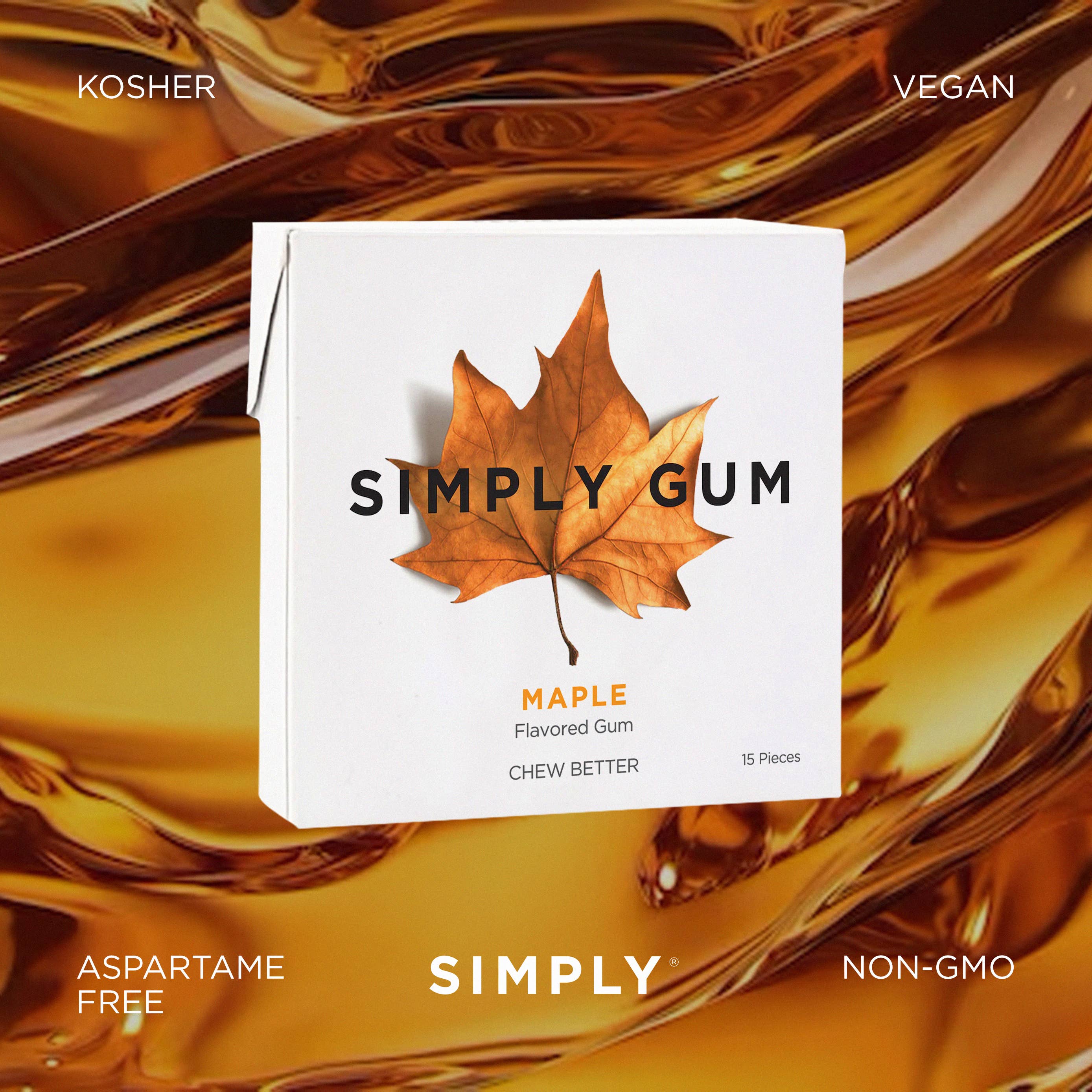 Maple Chewing Gum - Natural + Plastic-Free