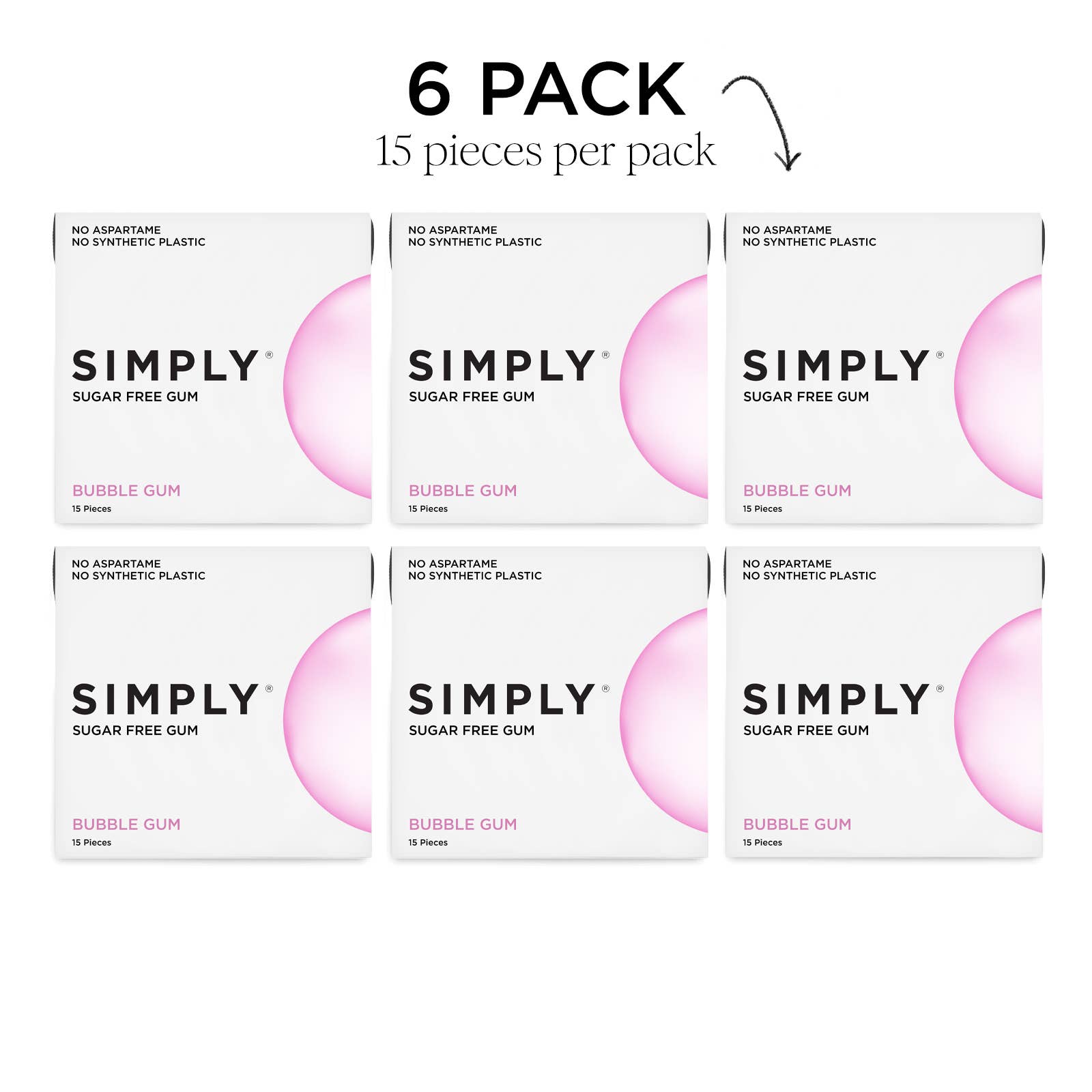 Sugar Free Bubble Gum - Natural + Plastic-Free
