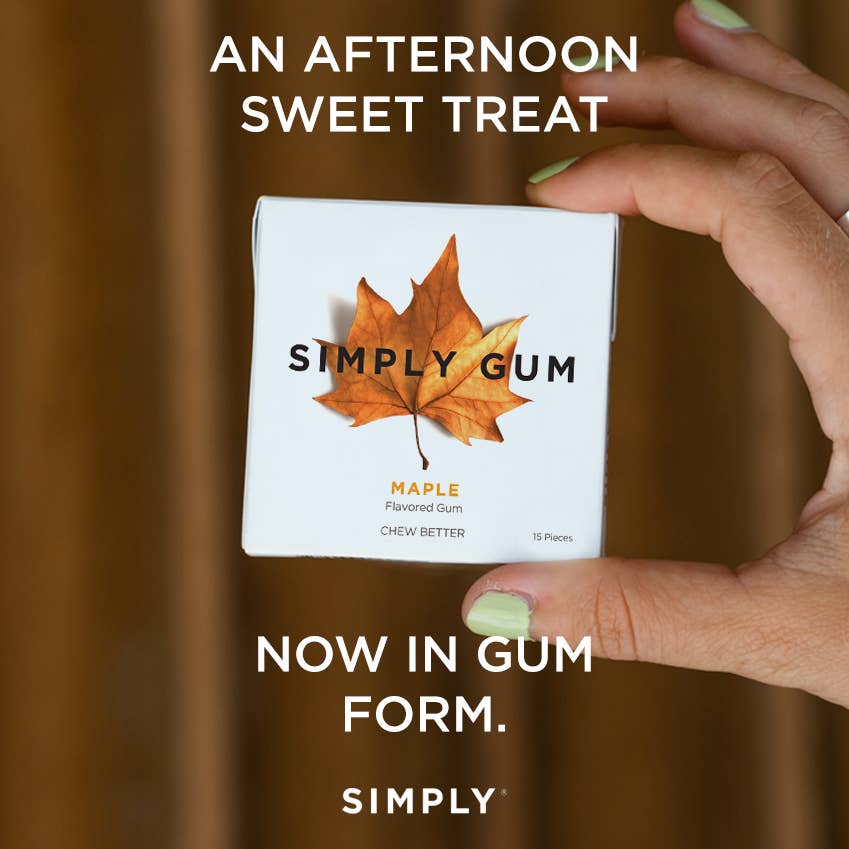 Maple Chewing Gum - Natural + Plastic-Free