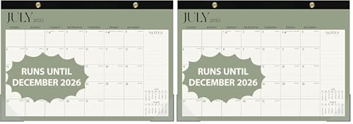 Desk Calendar 2025-2026, Runs Until December 2026 - Large Size 17" x 12" Desktop/Wall Monthly Calendar with To Do List, Personal Desk Calendar Planner for Home, School, Office