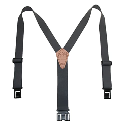 PERRY SUSPENDERS Original 2" Grey Big & Tall