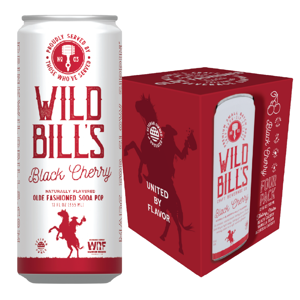 Black Cherry - Premium Cane Sugar Soda, 4-Pack, Cans