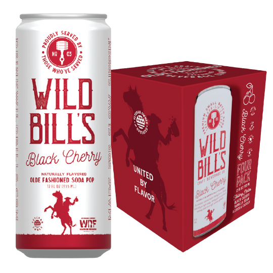 Black Cherry - Premium Cane Sugar Soda, 4-Pack, Cans