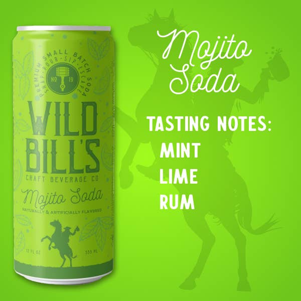 Mojito Mocktail - Premium Cane Sugar Soda 12 oz. Can