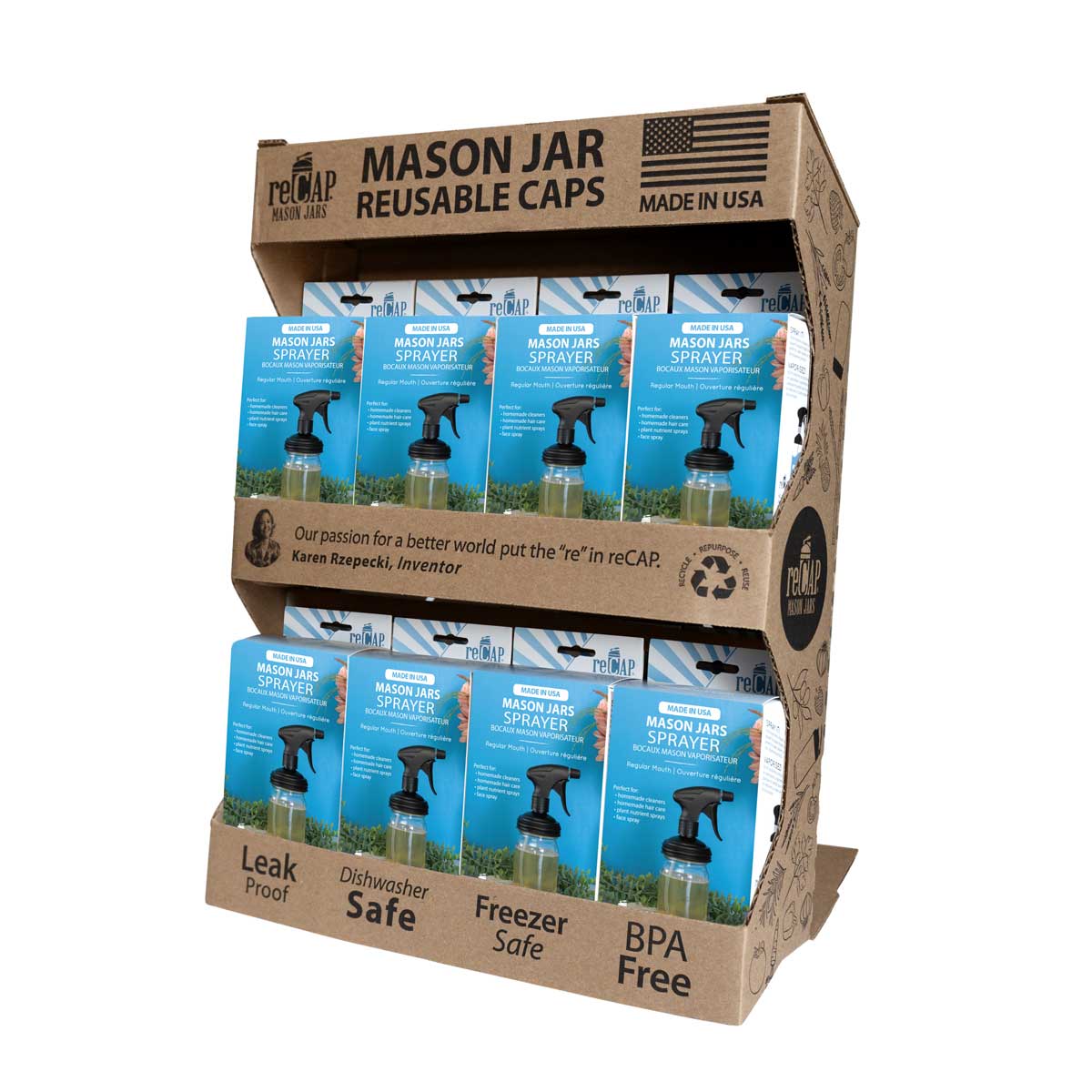 Mason Jar Sprayer Lid, by reCAP®