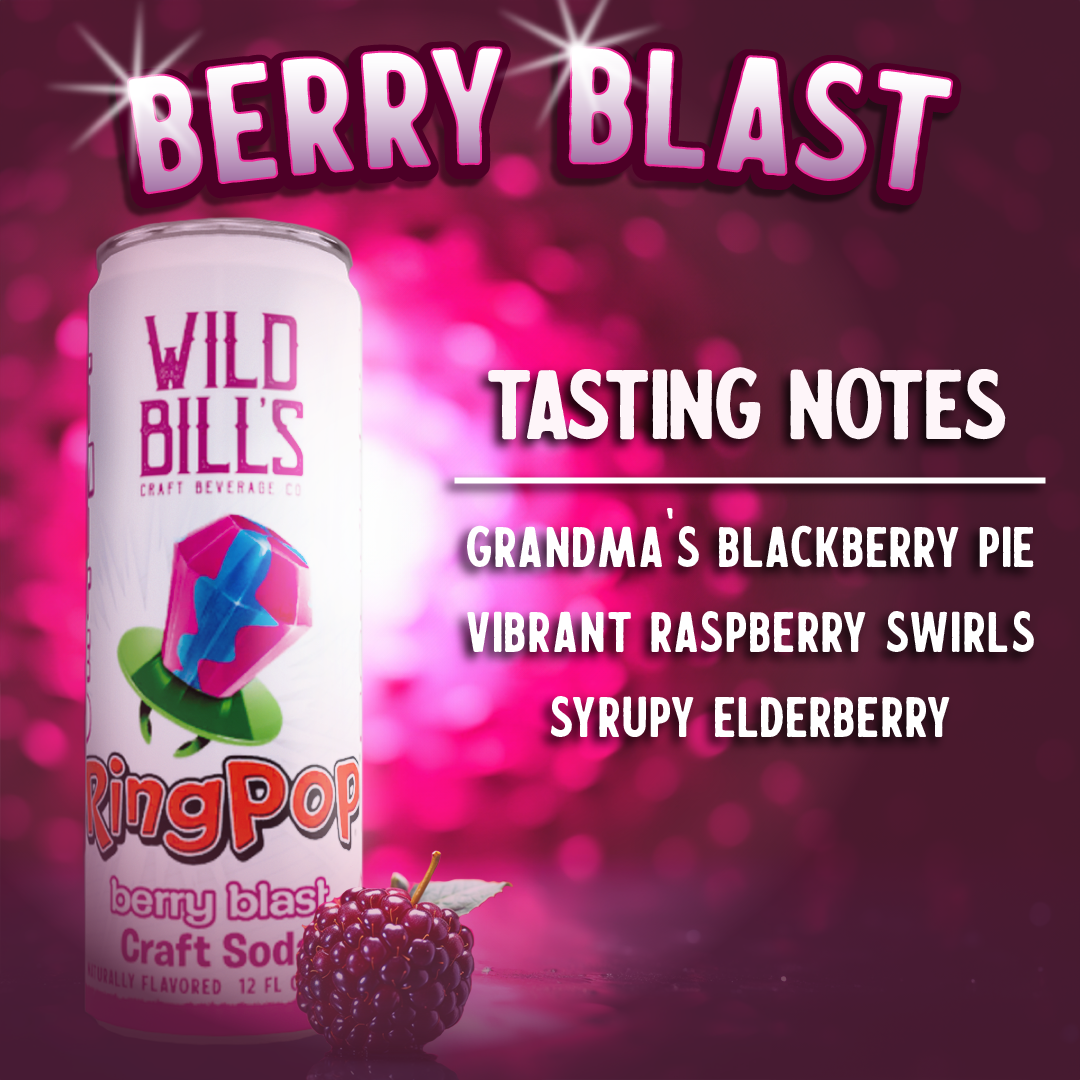 Ring Pop Soda Berry Blast Pure Cane Sugar Can