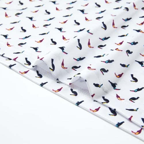 Trusmol Fashion Wear Size XL Golf Shirts for Men Dry Fit Performance Print Short Sleeve Moisture Wicking Golf Polo Shirts