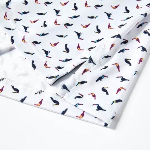 Trusmol Fashion Wear Size XL Golf Shirts for Men Dry Fit Performance Print Short Sleeve Moisture Wicking Golf Polo Shirts