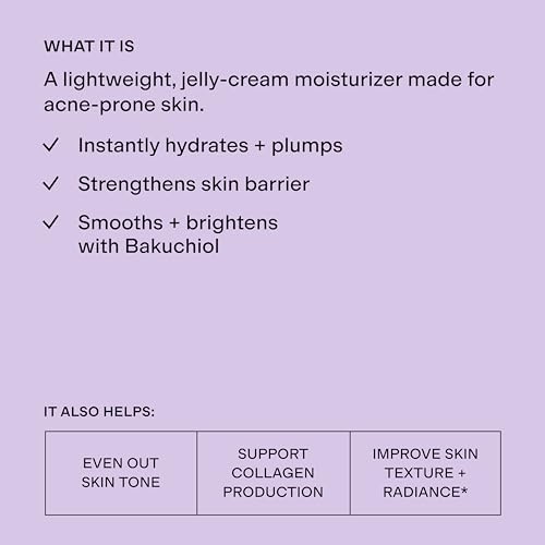 CLEARSTEM - HYDRAGLOW Stem Cell Moisturizer - Bakuchiol + Squalene - Youthful Skin Face Moisturizer - All Skin Types - Facial Skin Care Products - Gluten Free, Cruelty Free - 2 fl oz / 60ml