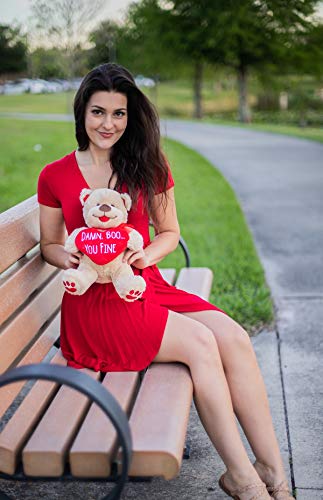 Maad Seymour Butz Valentine Bear - Funny 8" Tall Premium Soft Teddy - Ideal for Long Distance Relationship Gifts & 1 Month for Girlfriend