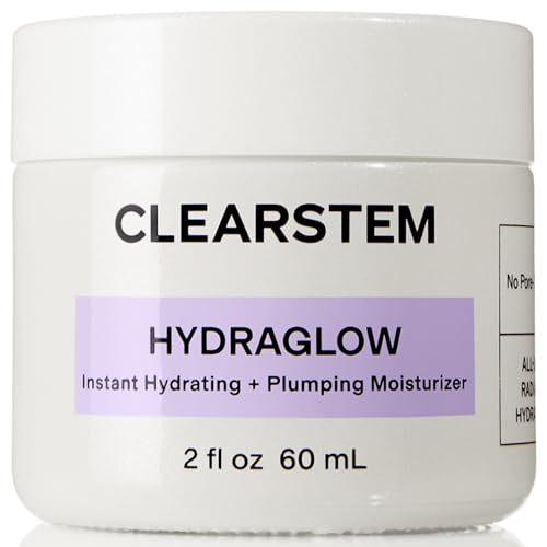 CLEARSTEM - HYDRAGLOW Stem Cell Moisturizer - Bakuchiol + Squalene - Youthful Skin Face Moisturizer - All Skin Types - Facial Skin Care Products - Gluten Free, Cruelty Free - 2 fl oz / 60ml