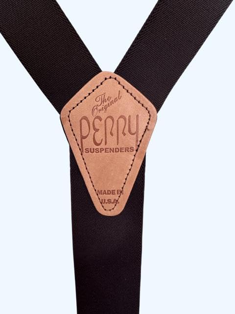 PERRY SUSPENDERS Original 2" Big & Tall Brown
