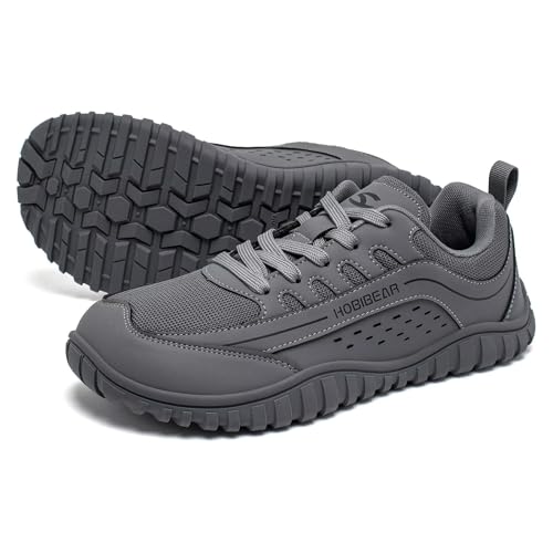 HOBIBEAR Zero Drop Barefoot Shoes|Trail Running Sneakers for Women Men|Wide Toe Box Fashion Walking Shoes