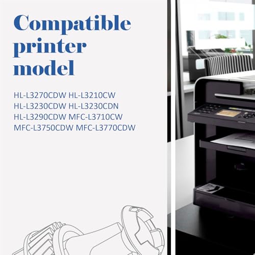TN227 TN-227BK/C/M/Y High Yield Toner Cartridge: HL-L3290CDW Compatible Replacement for Brother TN-223BK/C/M/Y TN-227 TN223 TN 227 for HL-L3270CDW MFC-L3770CDW MFC-L3750CDW HL-L3210CW Printer 5 Pack