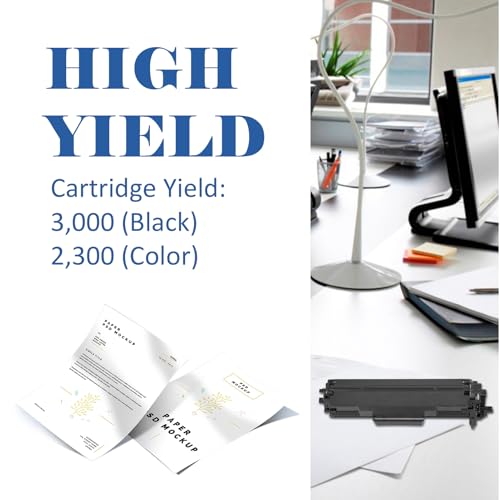 TN227 TN-227BK/C/M/Y High Yield Toner Cartridge: HL-L3290CDW Compatible Replacement for Brother TN-223BK/C/M/Y TN-227 TN223 TN 227 for HL-L3270CDW MFC-L3770CDW MFC-L3750CDW HL-L3210CW Printer 5 Pack