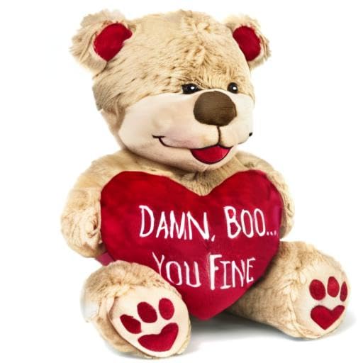 Maad Seymour Butz Valentine Bear - Funny 8" Tall Premium Soft Teddy - Ideal for Long Distance Relationship Gifts & 1 Month for Girlfriend