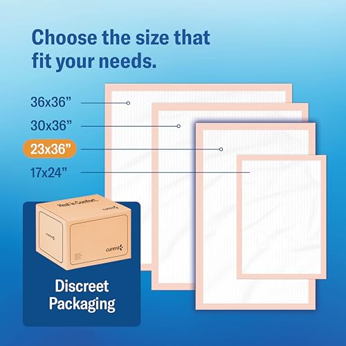 Chucks Premium Disposable Underpads 23”x36” [100-Count] Ultra Absorbent Chux Incontinence Bed Pads Disposable Adult with Adhesive Tape, Pee Pads Pet Training Pads X-Large 23x36 Bulk Pack