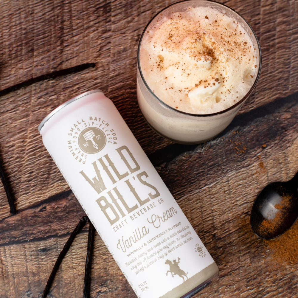 Vanilla Cream - Premium Cane Sugar Soda Can