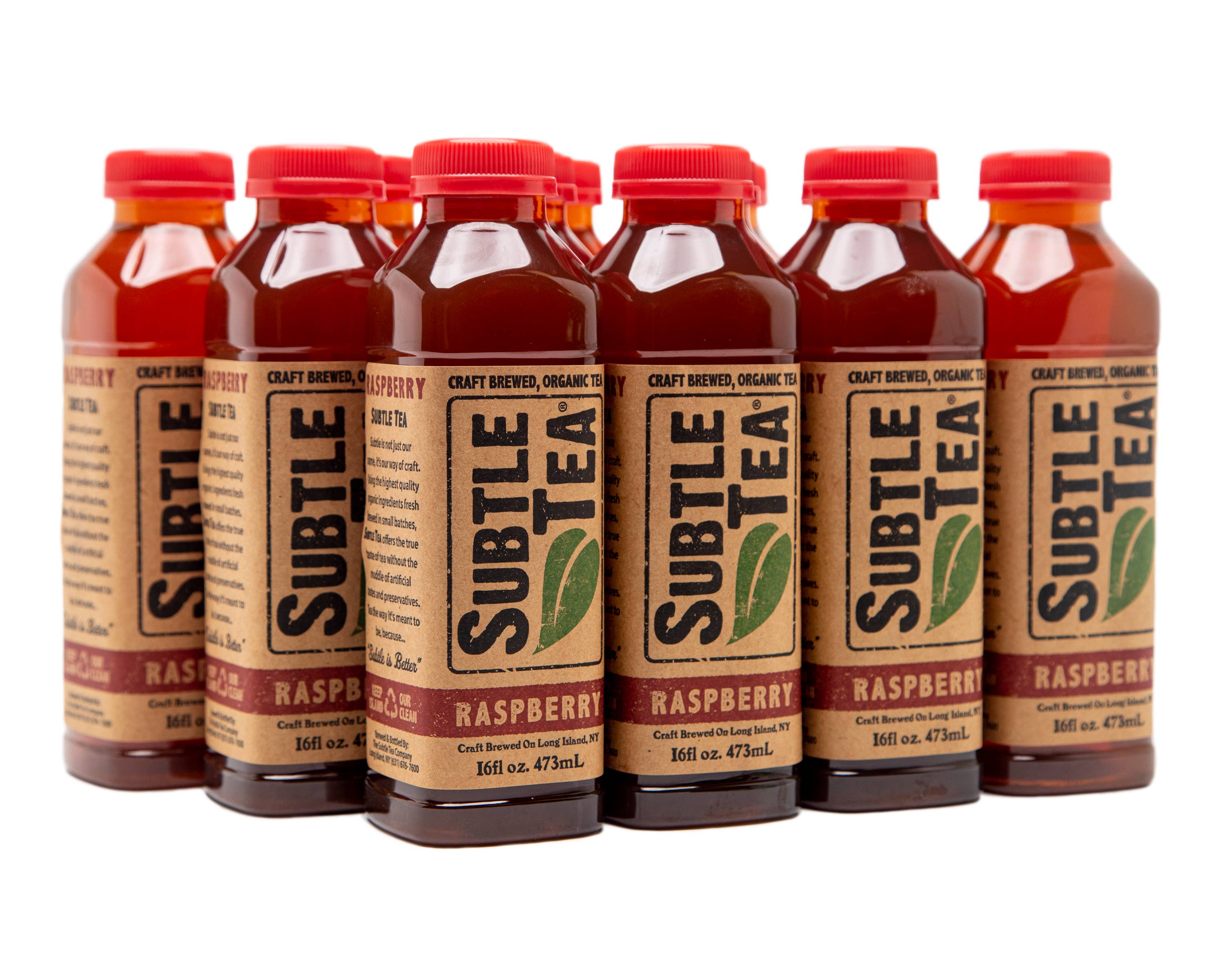 Subtle Tea Raspberry 16 oz. Bottle