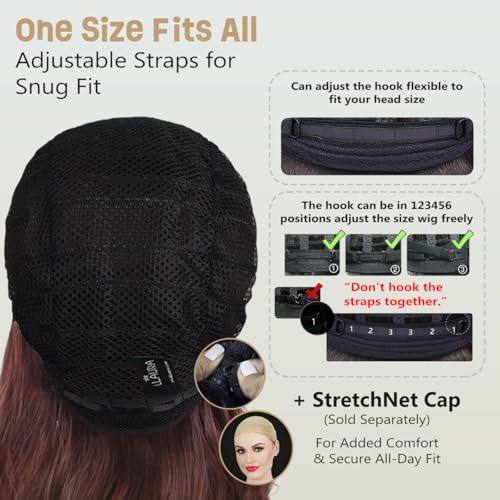 ALLAURA Compatible with George Michael Mullet Wig – Blonde Mullet Wig for Men – 70s 80s Costume Hairpiece for Joe Dirt, Fancy Dress, Cosplay, Retro Parties, Men's Halloween Costumes 2025, Rocker Look