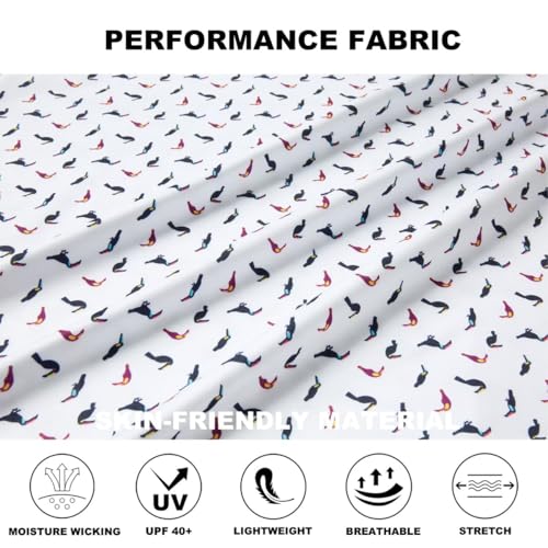 Trusmol Fashion Wear Size XL Golf Shirts for Men Dry Fit Performance Print Short Sleeve Moisture Wicking Golf Polo Shirts