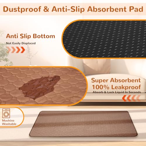 Large Dog Bed Waterproof Indestructible Pet Bed, Memory Foam Orthopedic Dog Couch with Anti-Slip Mat Washable