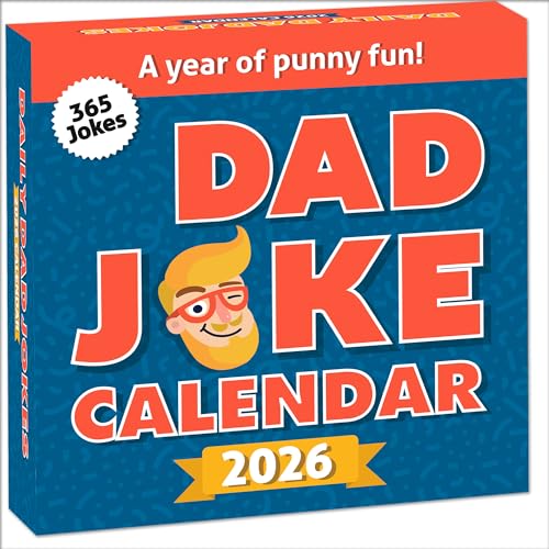 Dad Joke Calendar 2026 | Page A Day Tear Off Calendar Gift For The Dad Joke Lover, Great Christmas Gift, Funny Daily Dad Jokes Desk Calendar, Stocking Stuffer Gift For Men & Women, 365 New Jokes & Puns for The New Year