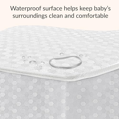Dream On Me Honeycomb Orthopedic Firm Fiber Standard Baby Crib Mattress, Greenguard Gold and JPMA Certified, 5” Fiber Core Optimum Support, Fits Crib and Toddler Bed, Waterproof Vinyl Cover