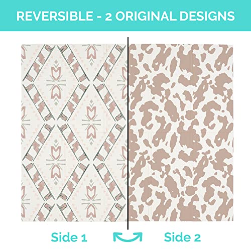 JumpOff Jo Baby Play Mat - Large Folding Foam Play Mat for Infants, Babies, Toddlers, Waterproof, Double-Sided (70" x 59")