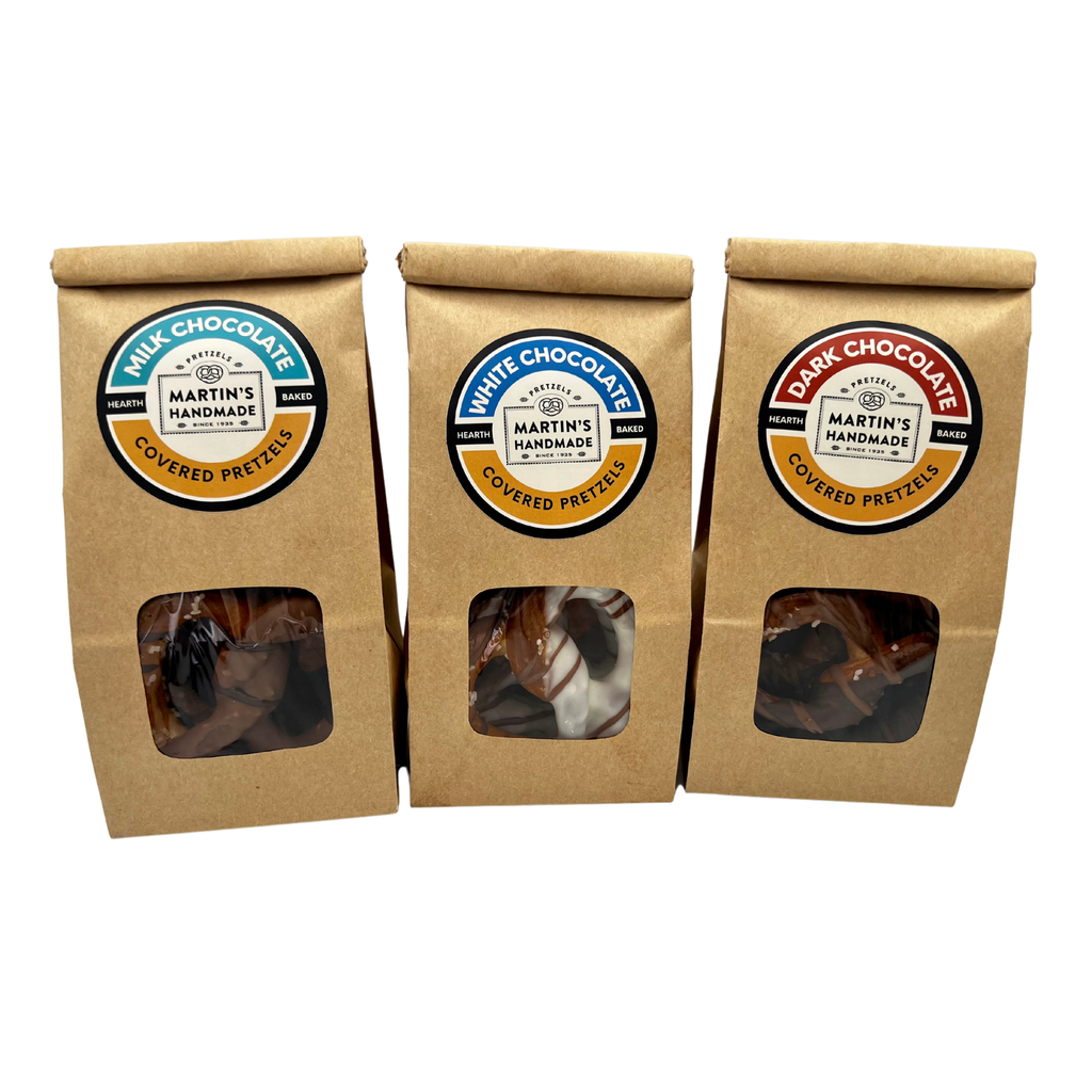 Hand-Dipped Milk Chocolate Covered Pretzels -3pk