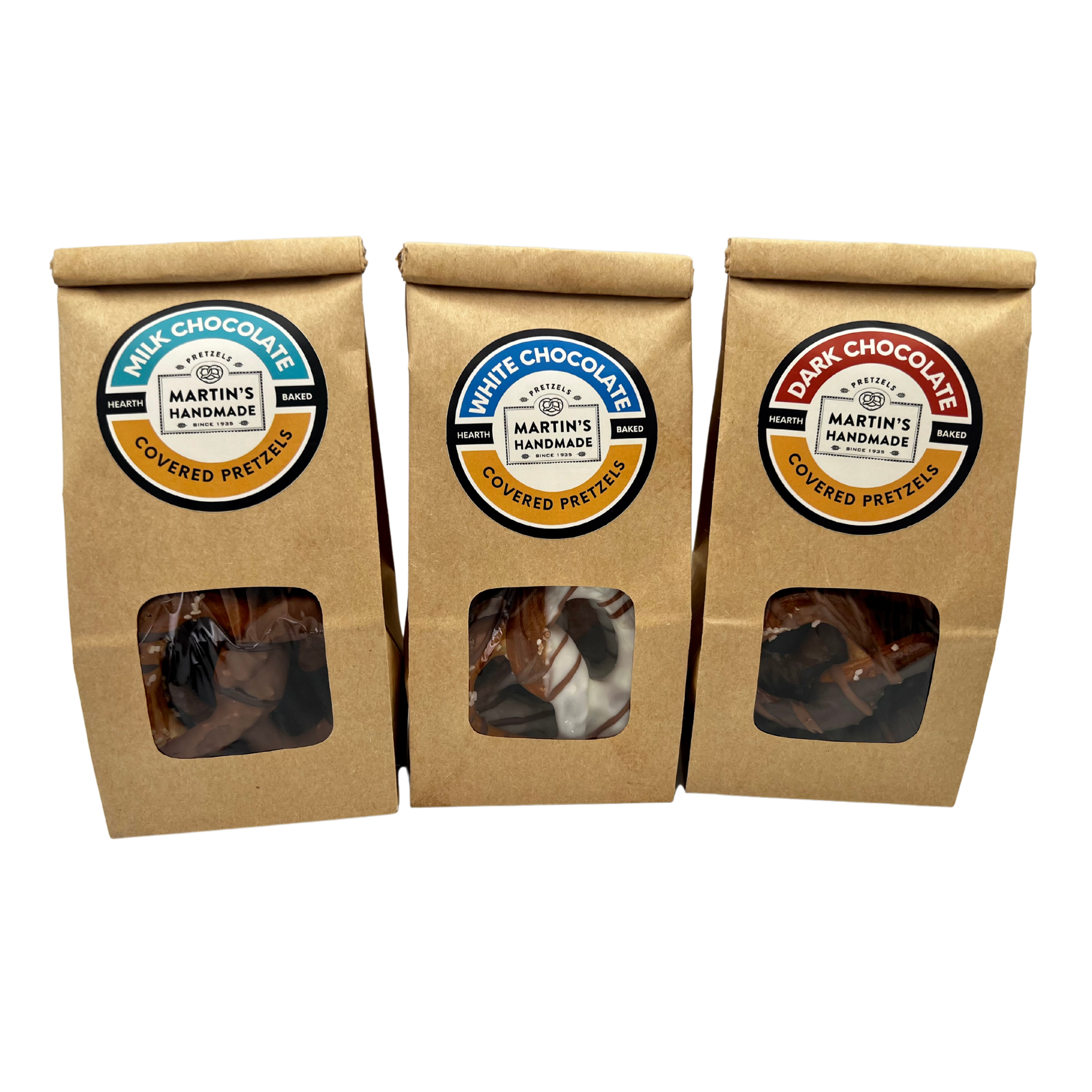 Hand-Dipped Milk Chocolate Covered Pretzels -3pk