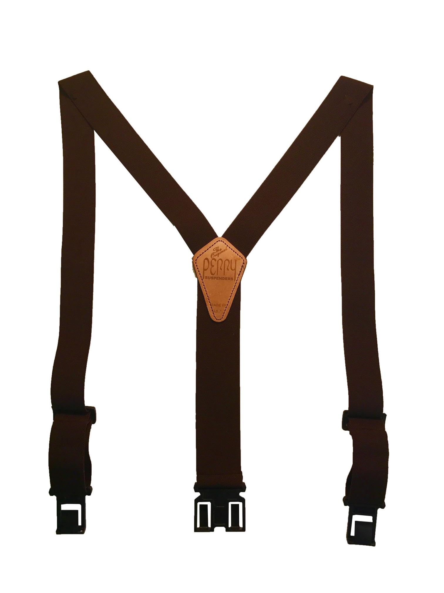 PERRY SUSPENDERS Original 2" Big & Tall Brown