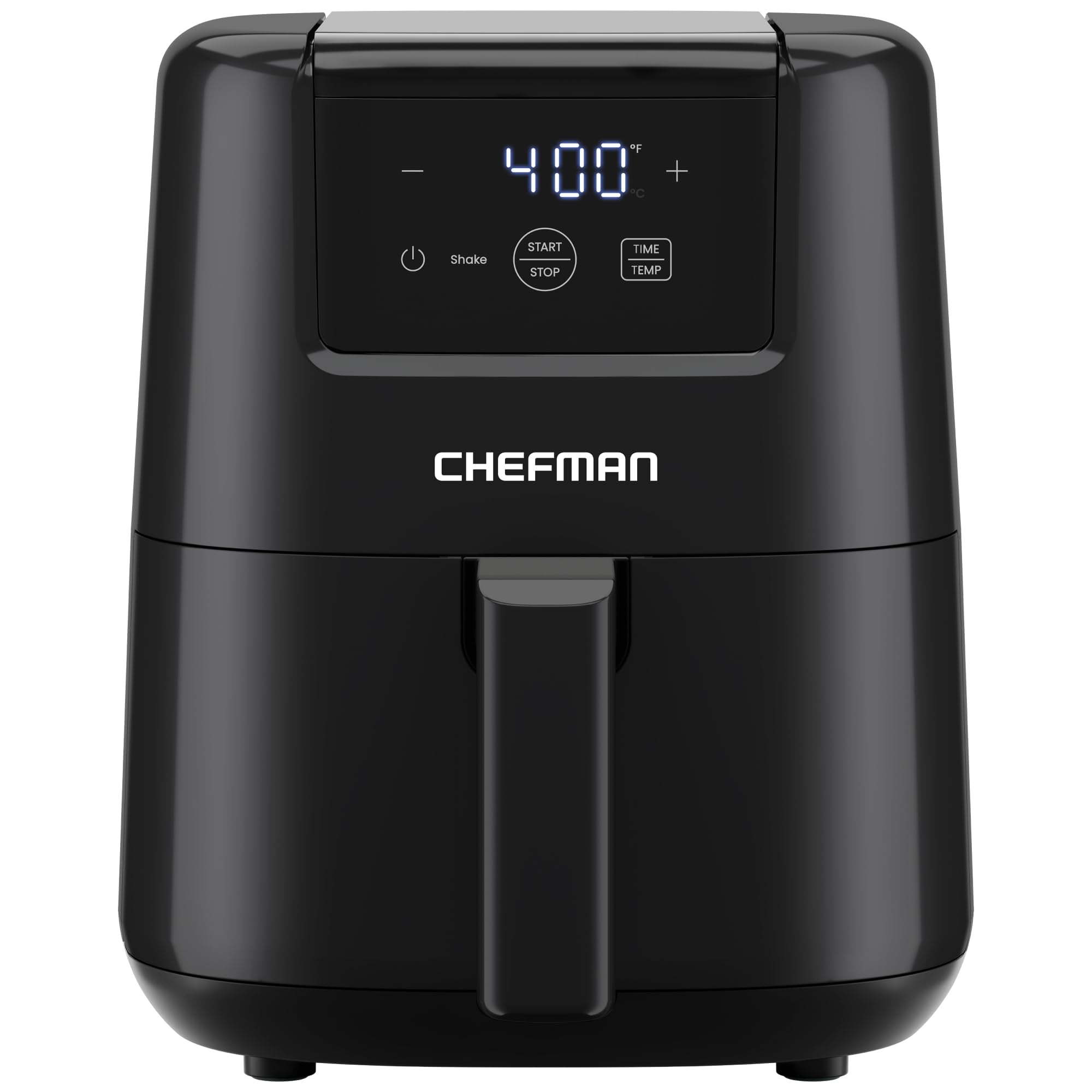 CHEFMAN 2 Qt Mini Air Fryer – Digital Space-Saving Compact Air Fryer with Nonstick and Dishwasher Safe Basket, Quick & Easy Meals in Minutes, Features Digital Timer and Shake Reminder – Black