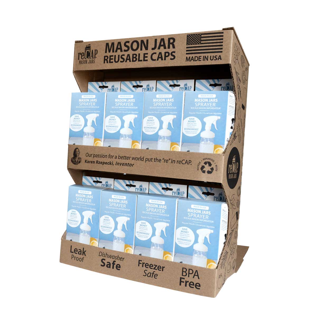 Mason Jar Sprayer Lid, by reCAP®