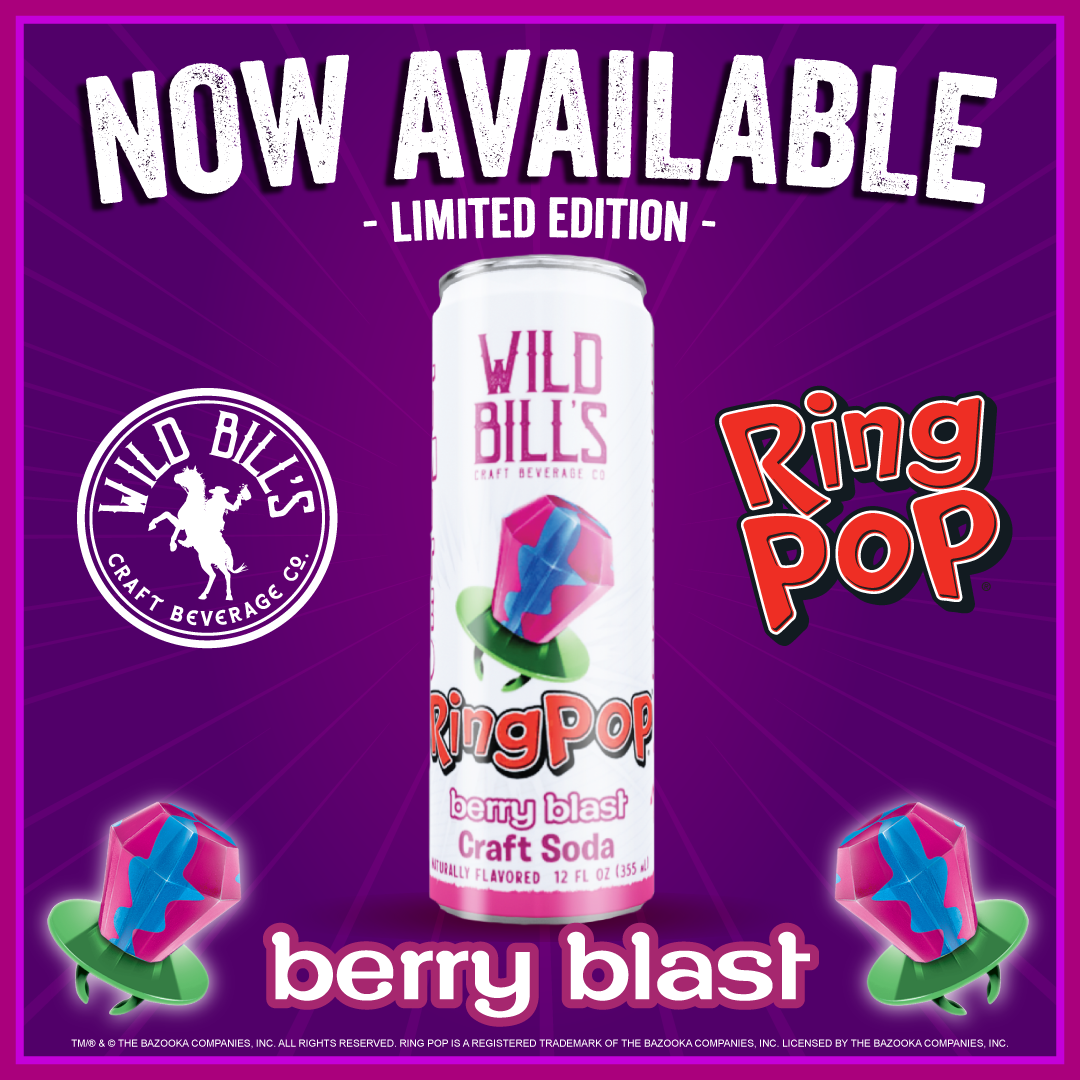 Ring Pop Soda Berry Blast Pure Cane Sugar Can