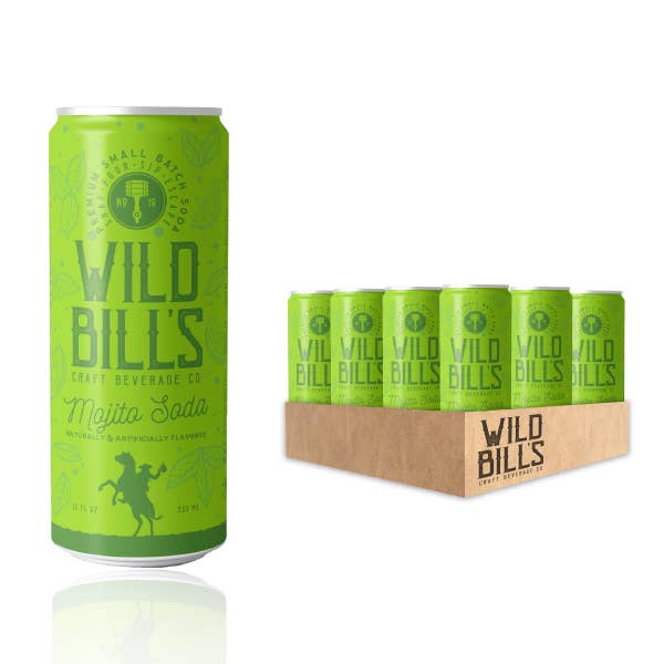 Mojito Mocktail - Premium Cane Sugar Soda 12 oz. Can