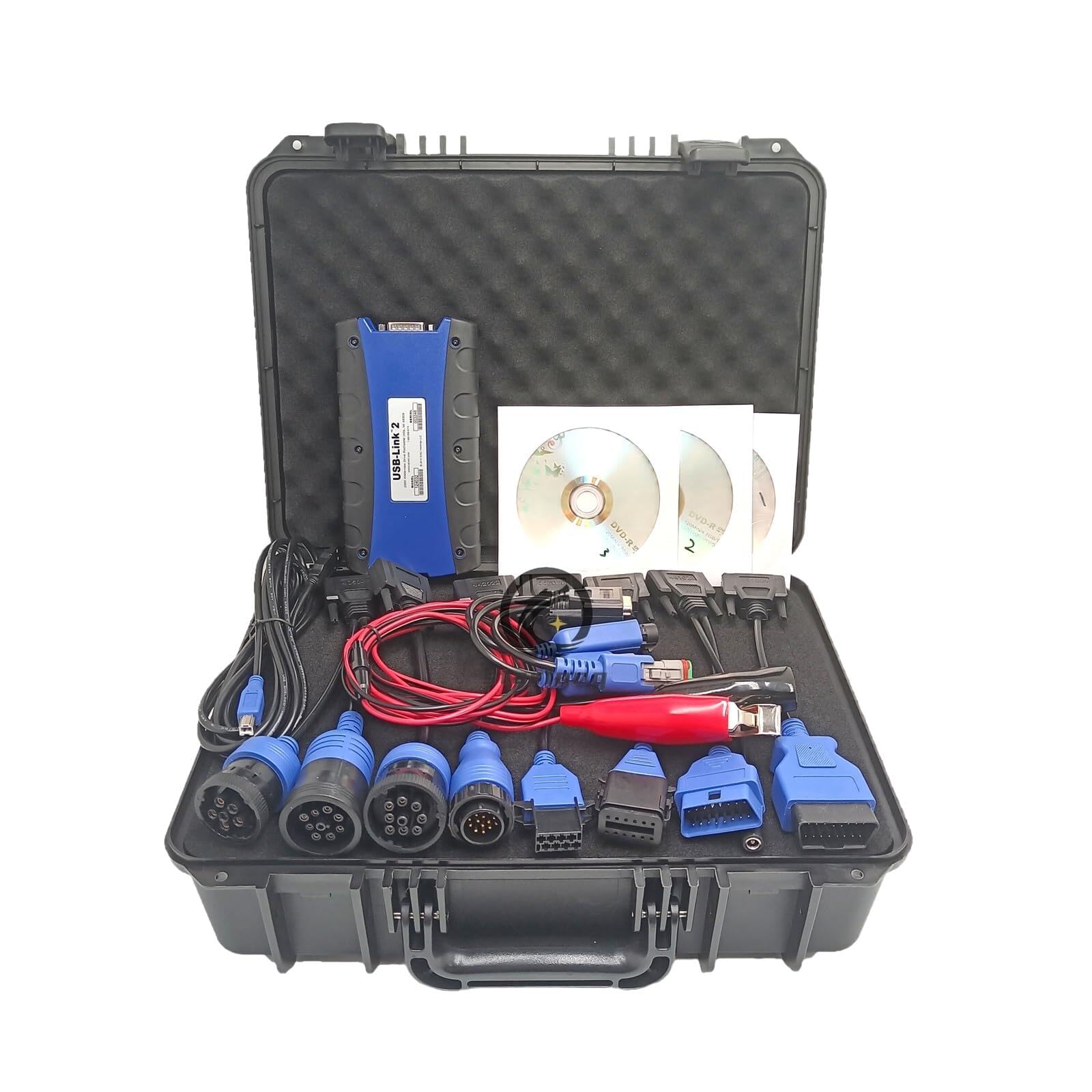 MSparts 124032 Link 2 Diagnostic Scanner Fit for Nexiq Link 2 Universal Heavy Duty Diesel Truck Excavator USB Link 2 Heavy Duty Vehicle Diagnosis Scanner