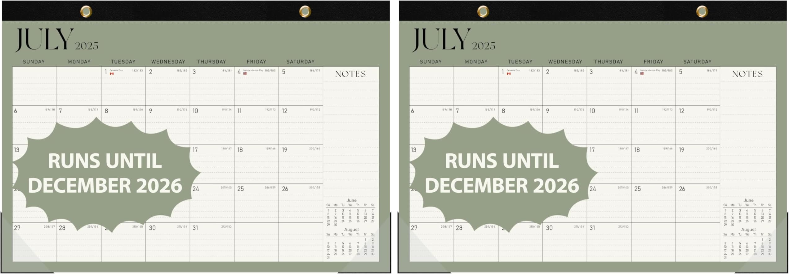 Desk Calendar 2025-2026, Runs Until December 2026 - Large Size 17" x 12" Desktop/Wall Monthly Calendar with To Do List, Personal Desk Calendar Planner for Home, School, Office