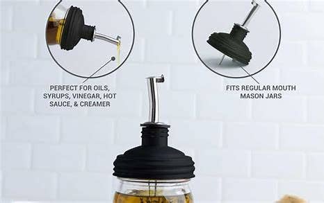 Mason Jar Pour Spout Lid