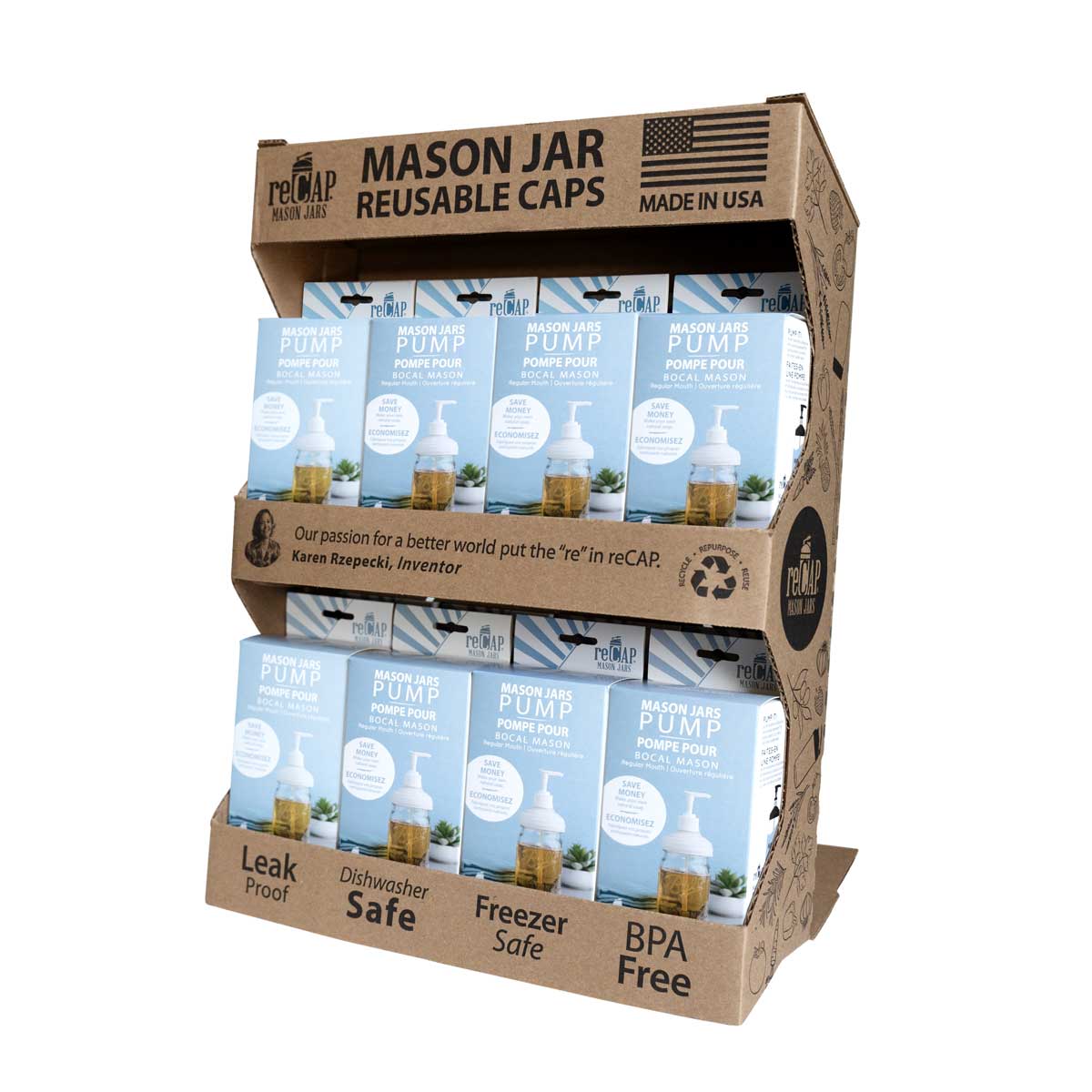 Mason Jar Pump Lid, by reCAP®