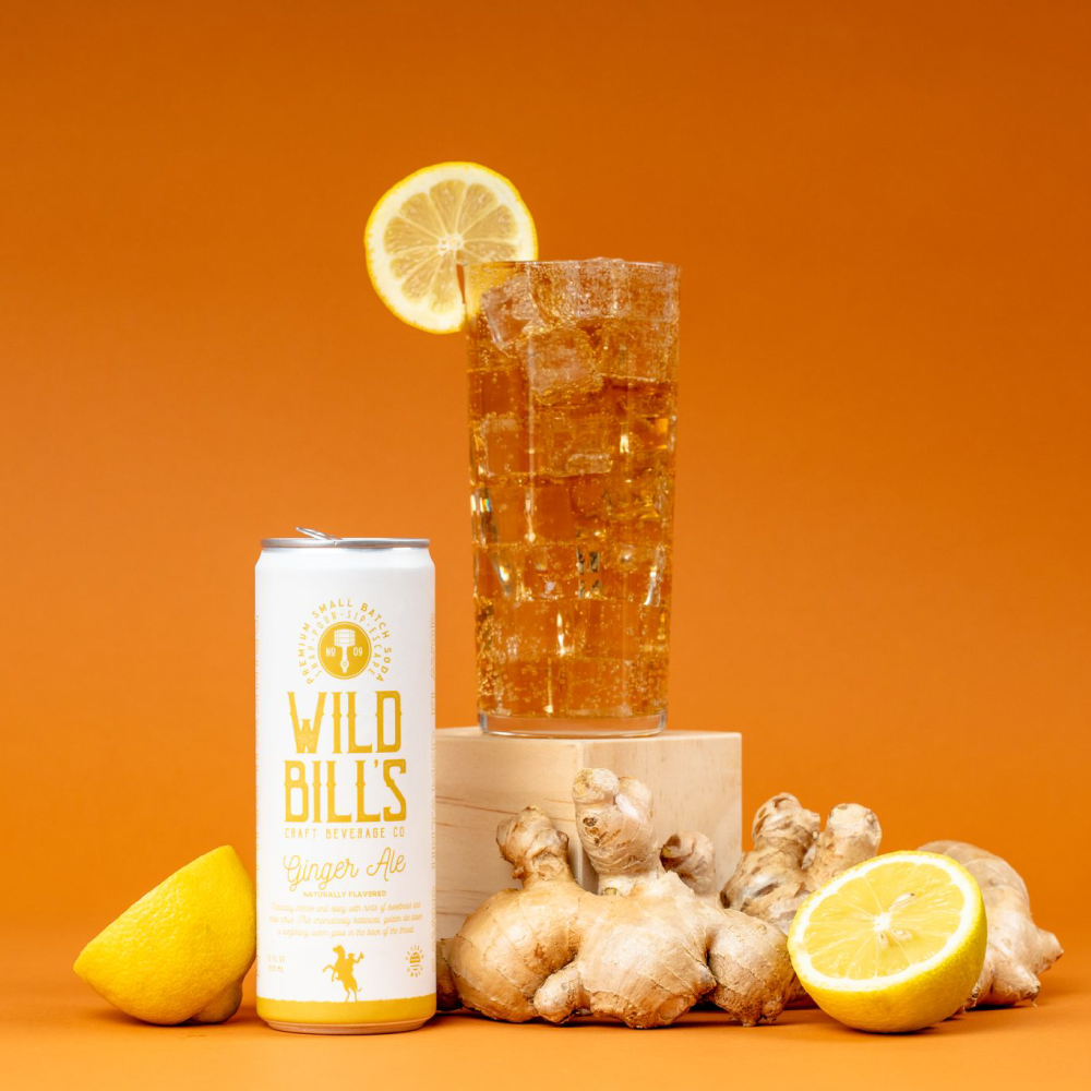 Ginger Ale - Premium Cane Sugar Soda 12 oz Can