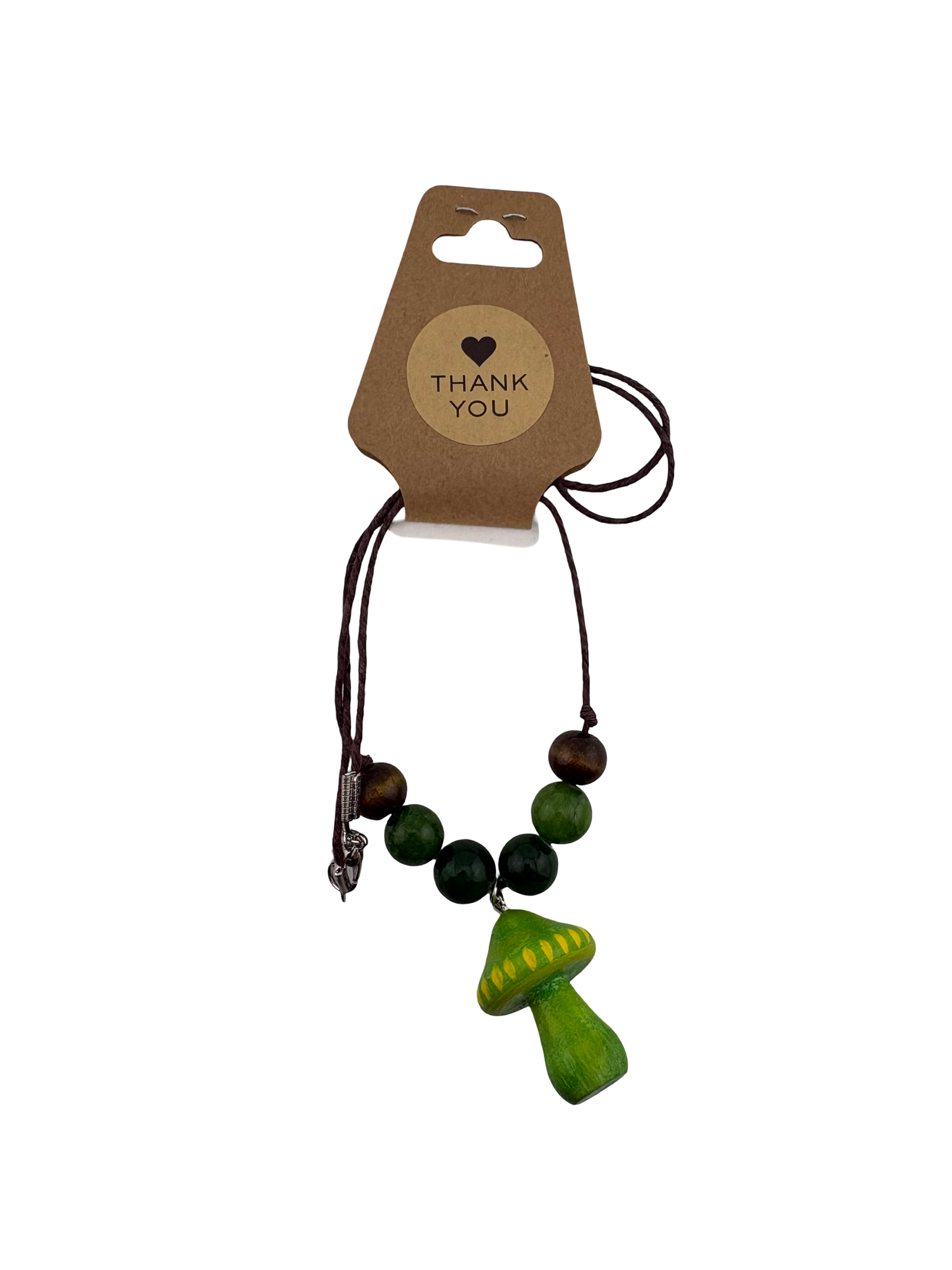 Small Town Hippie Mushroom Pendant Necklace