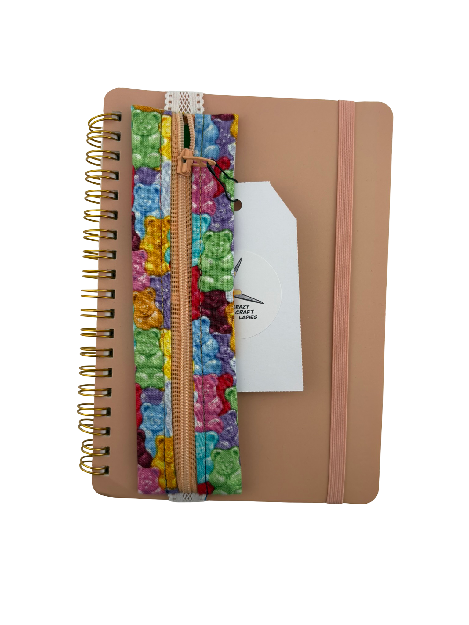 Crazy Craft Ladies Spiral Journal with Pen and Pen Holder