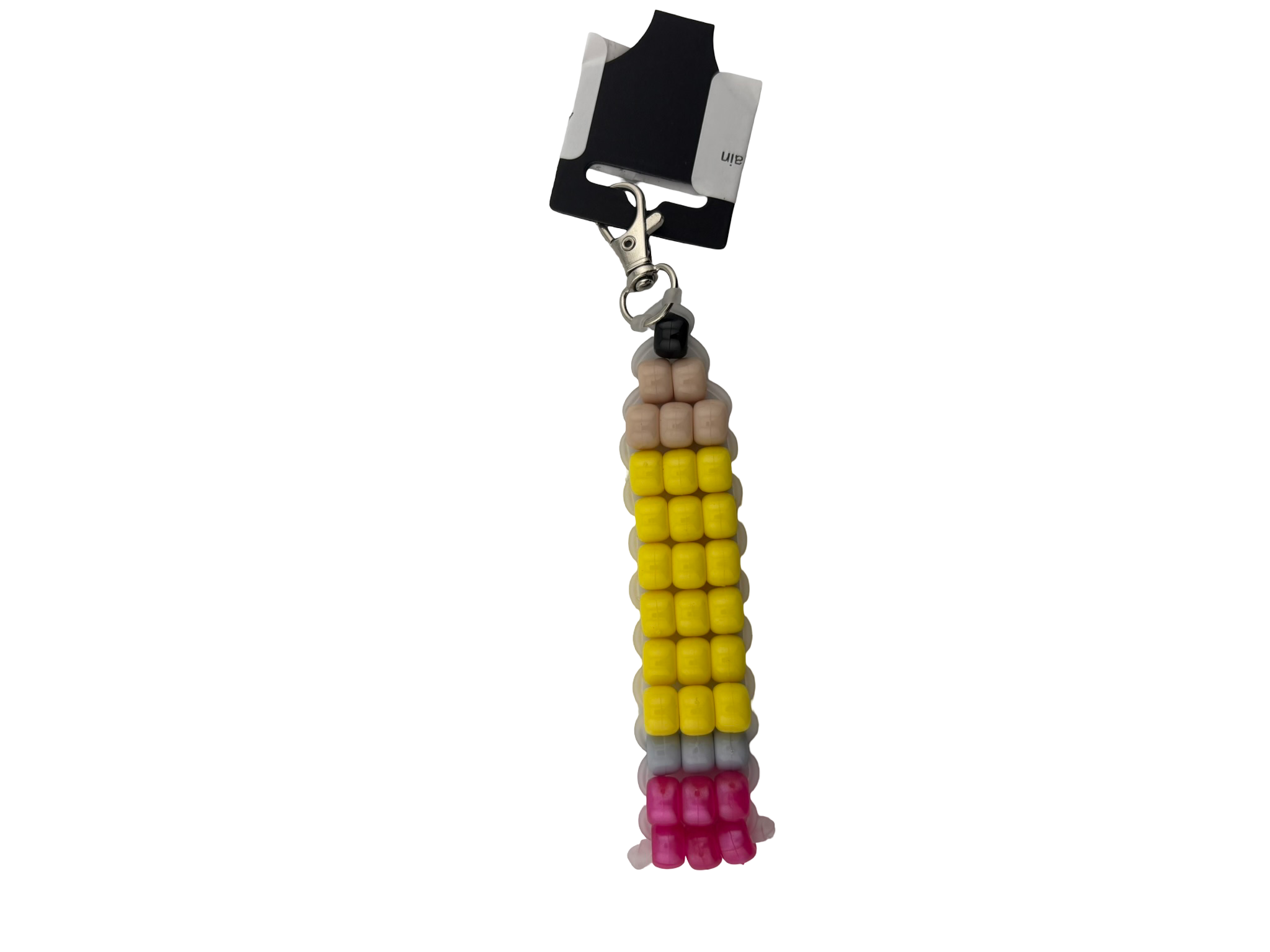 Pencil Beaded Keychain