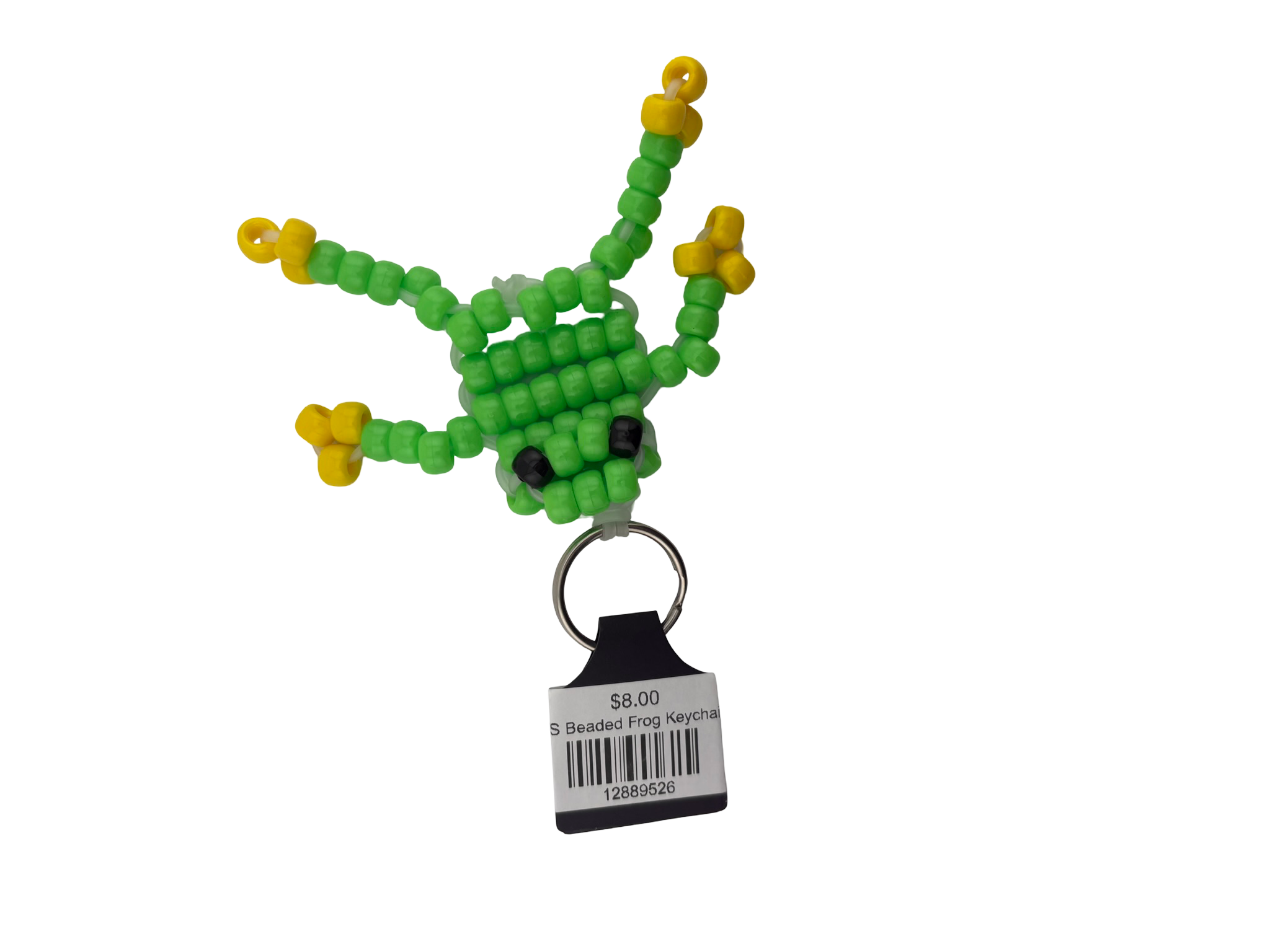 Beaded Frog Keychain