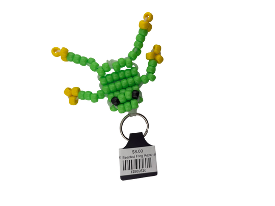 Beaded Frog Keychain