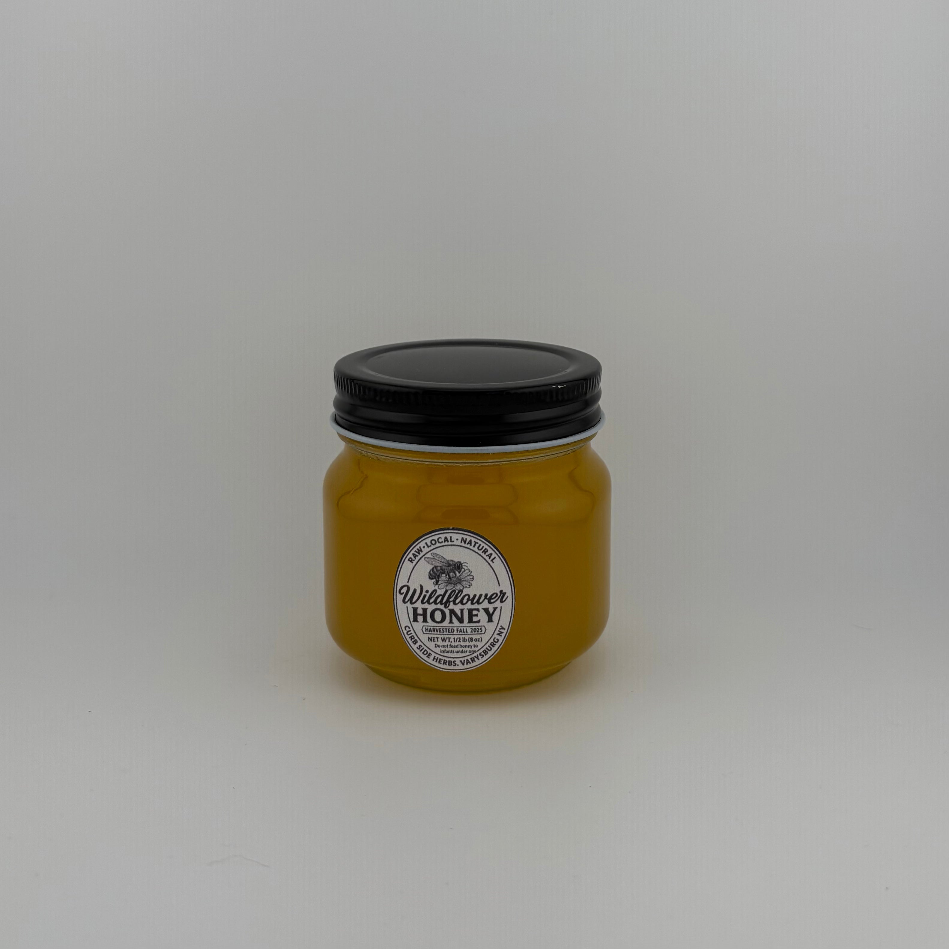 Curb Side Herbs Wild Flower Natural Honey 1/2lb