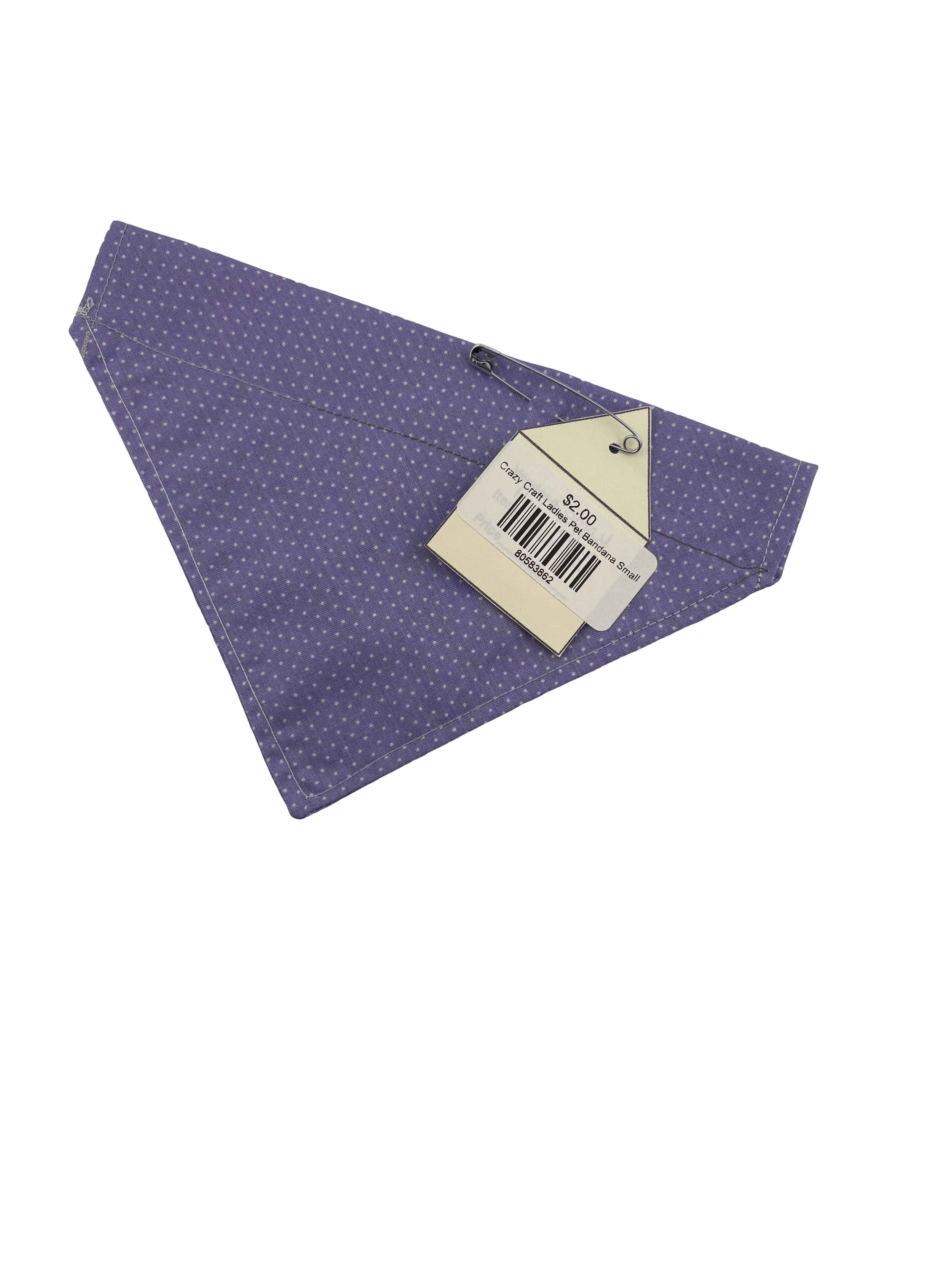Crazy Craft Ladies Pet Bandana Small
