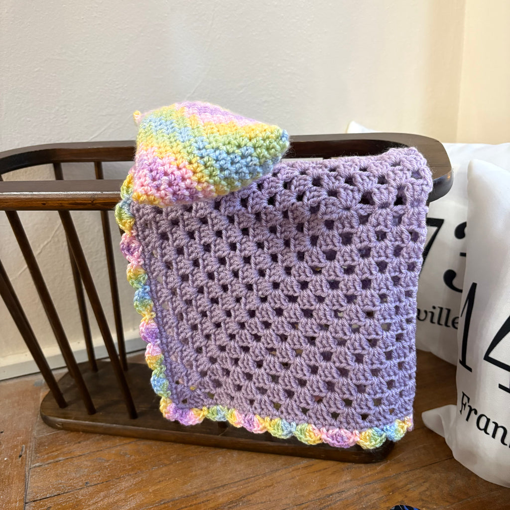 Crazy Craft Ladies Doll Blanket and Pillow