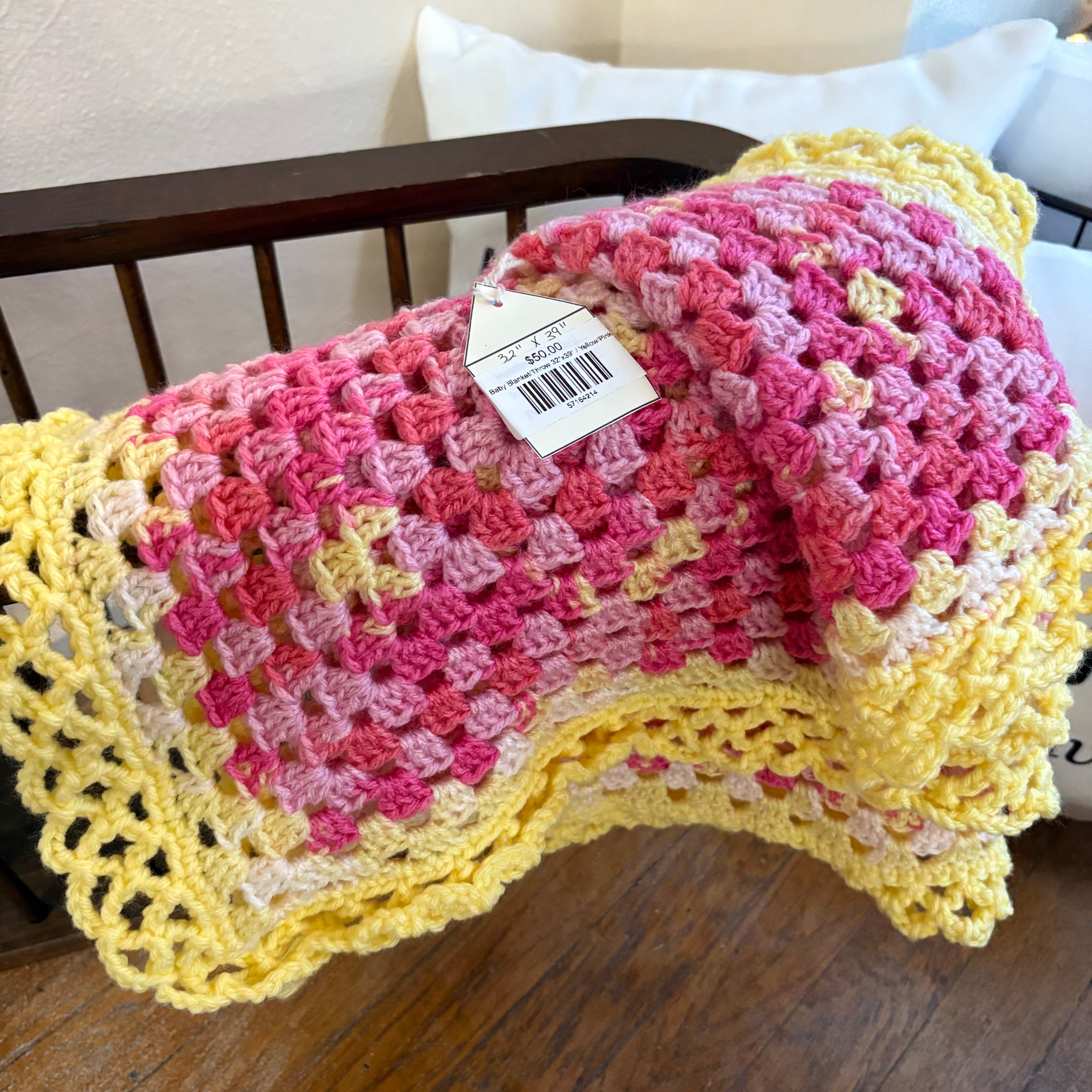 Crazy Craft Ladies Baby Blanket/Throw 32"x39"